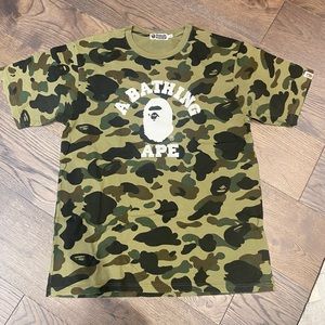 Authentic BAPE camo tshirt